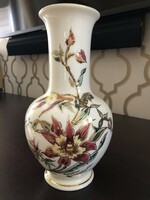 Zsolnay kézzel festett orchideás váza