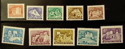 1961. Castles (ii.) Stamp line ** /1,400 HUF/