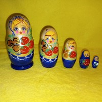 Russian matryoshka doll, hand painted.