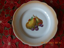 Antique Zsolnay fruit pattern plate