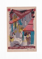 MV:01 Művészi képeslap Paul Lavalley 1940-1944 (Les Quinze vingts ) postatiszta