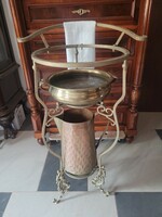 Antique copper basin set with stand