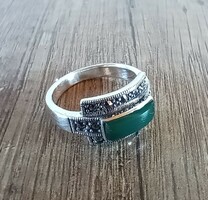 Art deco silver ring