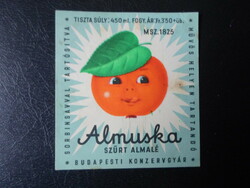 Glass label. Almuska