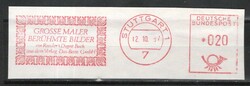 Gépi bérmentesítés kivágáson  0026 (Bundes) Stutgart 1      1967