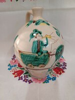 Traditional painted-glazed earthenware jug