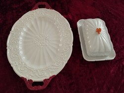 Beautiful ceramic tray and butter dish in perfect condition