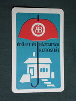 Card calendar, state insurance company, graphic artist, 1964