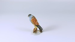 Herend, blue and black falcon, bird, hand-painted porcelain figure, 1942, flawless! (B150)