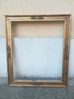 Beautiful, elegant, wooden photo frame. Nest: 60x50cm - (full size 60x70cm) color: gold, antique.
