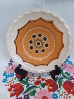 Kántor and kun farmer ceramic wall plate