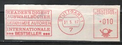 Gépi bérmentesítés kivágáson  0032 (Bundes) Stutgart 1      1967