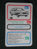 Card Calendar, Ati Békés County Driving School, 1977