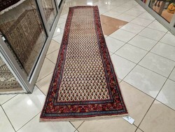 Iráni mír kézi csomózású 85x345 cm gyapjú perzsa szőnyeg Z29