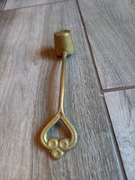 Wonderful antique copper candle knocker (15.2x3.5x3 cm)