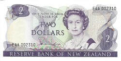 2 Dollars 1981 New Zealand unc