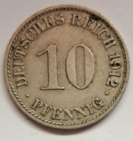 10/1912 Pfennig Germany (580)