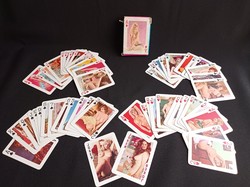 Retro Erotikus női akt póker, römi kártya