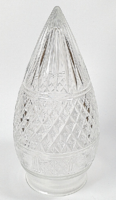 Szecessziós antik üveg lámpabúra