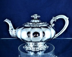 Very rare, antique silver coffee pourer, Frankfurt, ca. 1830!!!