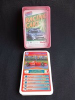Retro racing car card
