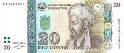 20 Somoni 2021 Tajikistan unc
