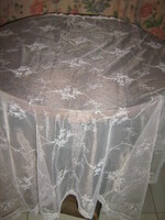Beautiful embroidered curtain in vintage fabric