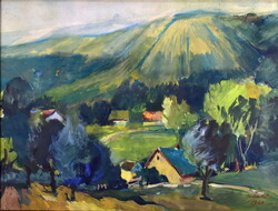 József Pataki (1928-1995) Landscape in the Mátra, 1960