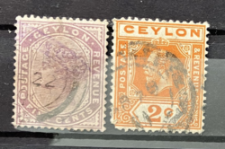 Ceylon-i (Srí Lanka) régi bélyegek