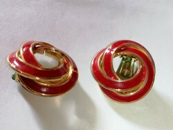 Retro red, gold clip 315.