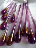 Decorative Christmas Murano glass drop ornaments, chandelier decoration.