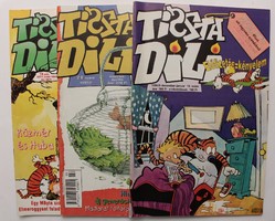 Tizta Dili comic book 3 pcs 1997/1,2, 1996/6 - including Kazmér and Huba