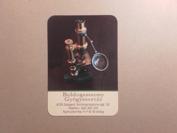 Hungary, card calendar - Szeged, boldosszony pharmacy 2022