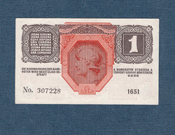 1 Korona 1916 Deutschösterreich bélyegzés aUNC -UNC
