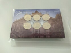 Pénzmuzeum coin register gift set blister, 75 years old forint proof with 5 forint coins