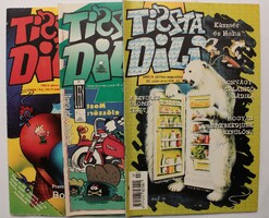 Tizta Dili comic book 3 pcs 1995/3, 1994/6, 1996/4 - includes Kazmér and Huba