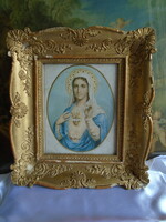 Old holy image, image of Mary.