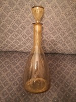 Antik, gravírozott és metszett szakított üveg