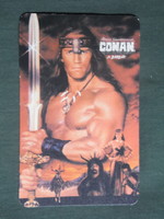 Kártyanaptár, MOKÉP, mozi film, Arnold Schwarzenegger, Conan a barbár, 1989