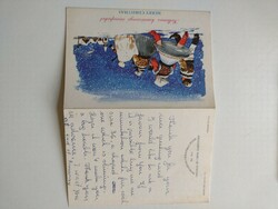 Karácsonyi képeslap magyar angol üdvözlo szöveg USA ban nyomtatva