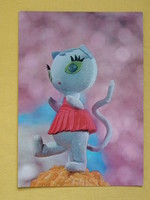 Postcard with Böbe baby doll figure - doll design: bródy vera