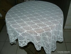Charming Art Nouveau lace tablecloth