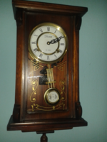 31-day antique wall clock, striking halves and wholes (doxa brand)