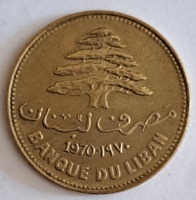 1970.  Libanon 25 Piaszter  (593)