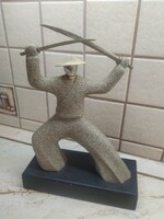 Japanese warrior, samurai statue with sword for sale! 32 Cm