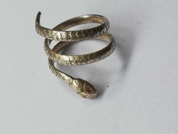 Régi ezüst kígyós gyűrű