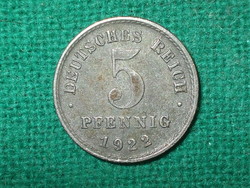 5 Pfennig  1922 !