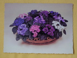 Used postcards with flowers, 4 pieces - according to the photos /12/
