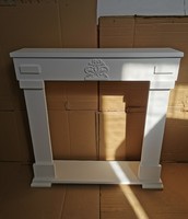 White false fireplace frame