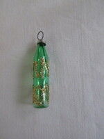 Old, small wine bottle, glass Christmas tree decoration. Negotiable!